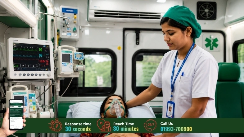 Surokkha PICU ambulance pediatric critical transfer Bangladesh 24/7